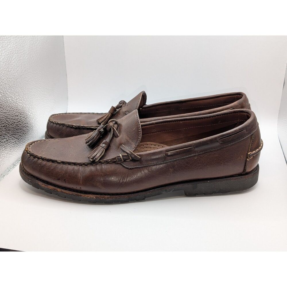 Allen Edmonds Kingfield Leather Tassel Loafers Brown Men's Size 13 D